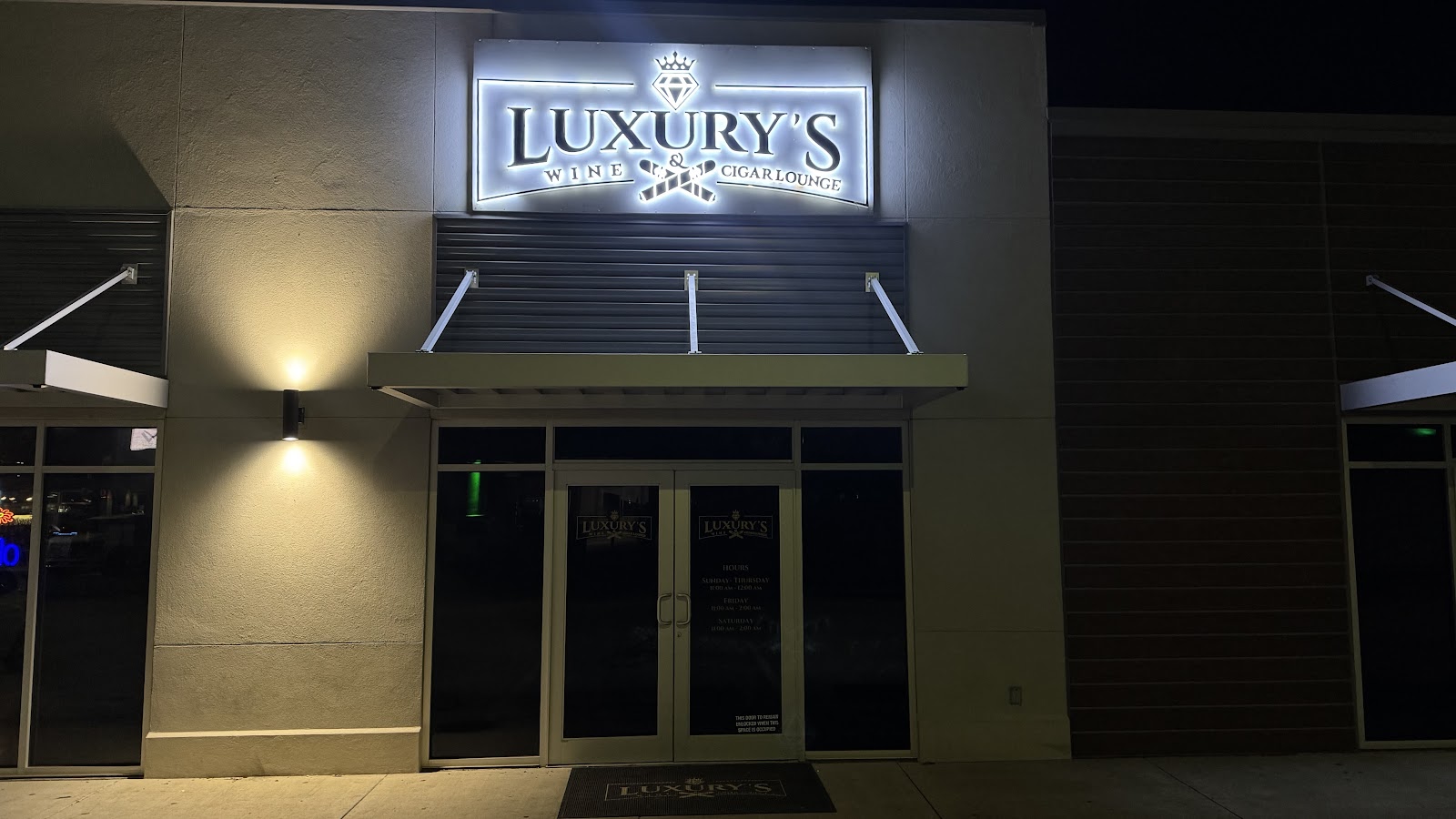 Luxury’s Wine & Cigar Lounge